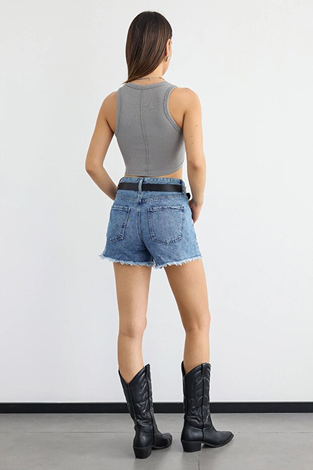 الأساسية المنسوجة طاقم الرقبة تانك الأعلى - 4