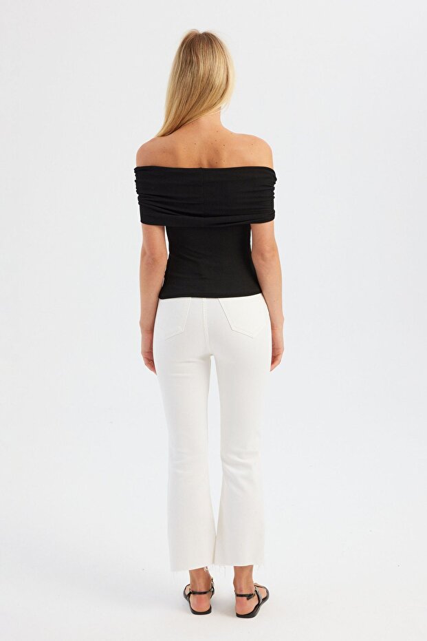 Top solid cu umeri goi - 4