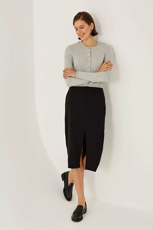 Yarık Maxi Etek - 1