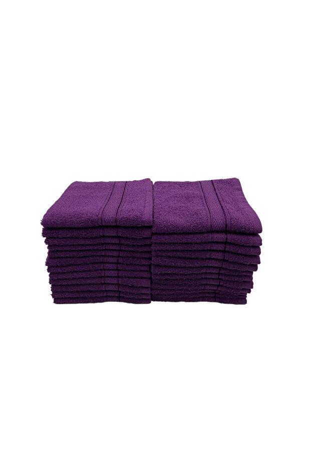 Cotton Face Towel Luxury (30 x 30 Cm)- Soft, Absorbent,Quick-Dry, 500 GSM Set of 24Pcs