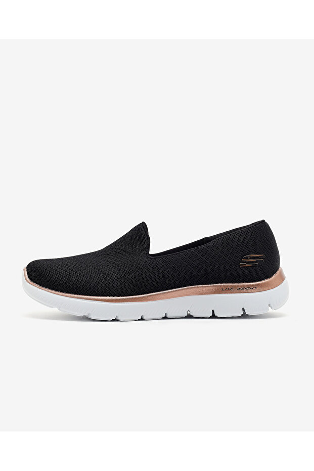 Summits women's black / pink gold daily shoes 896123tk bkrg