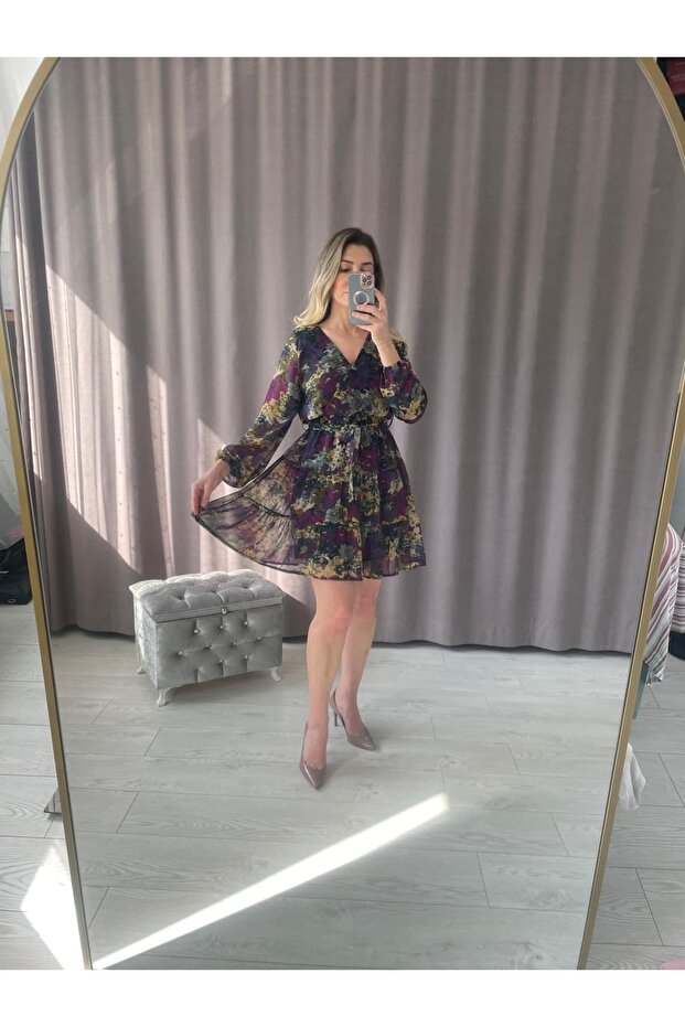 Orjinal Şifon Elbise - 4