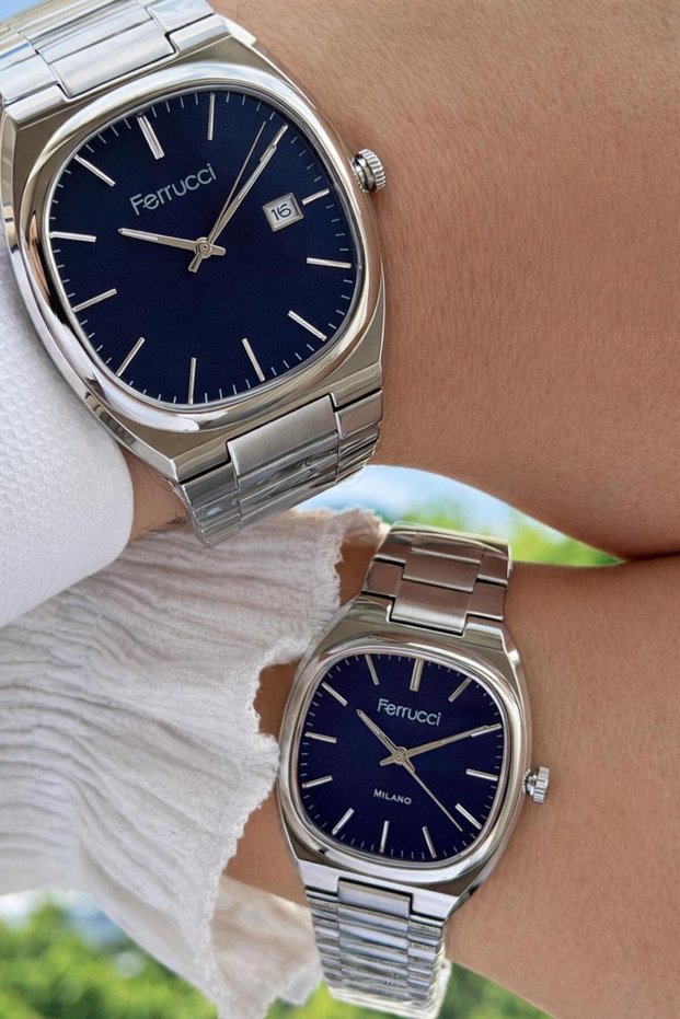 Special Steel Cord for Lover and Couples 2 Years Warranty 3 Atm Couple Wristwatch Cft.Sg001.02
