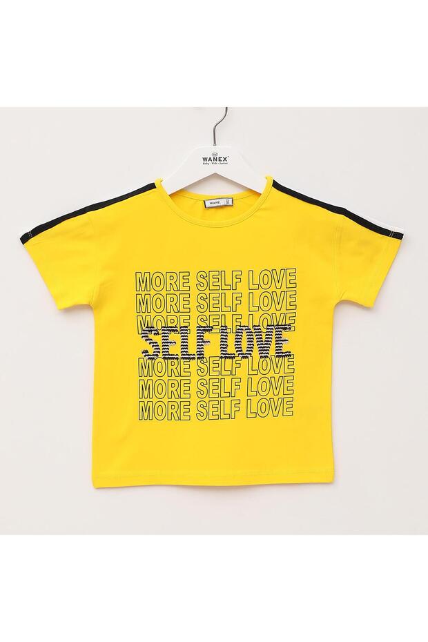 Girl's Short Sleeve T-Shirt - 32574 - Yellow