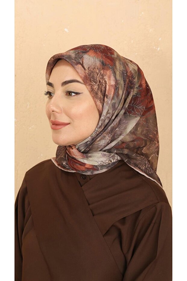 Soft Pamuk Eşarp Taba - 1