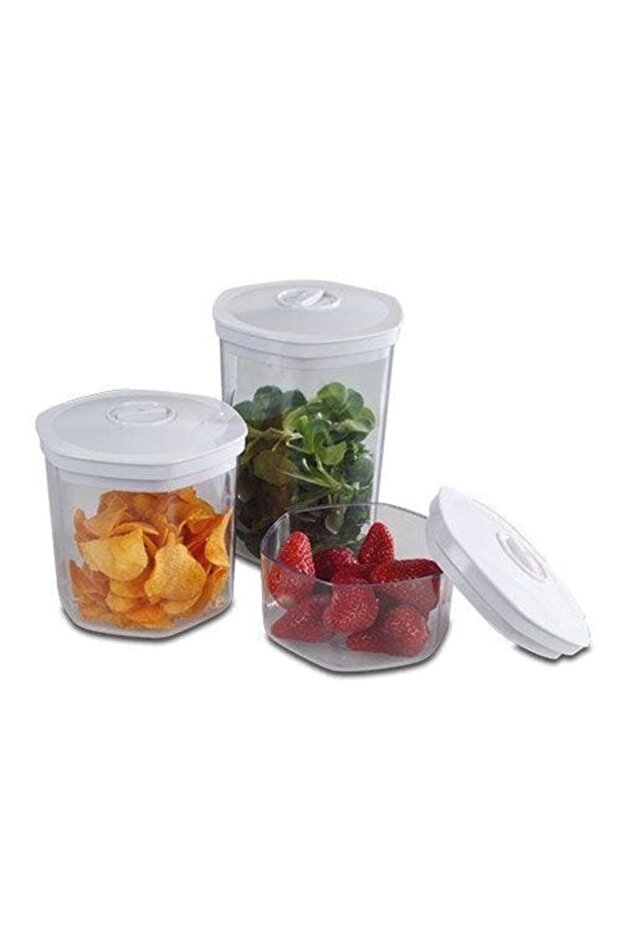SOLIS Vacuum Packaging Containers 3 pcs Transparent - 1