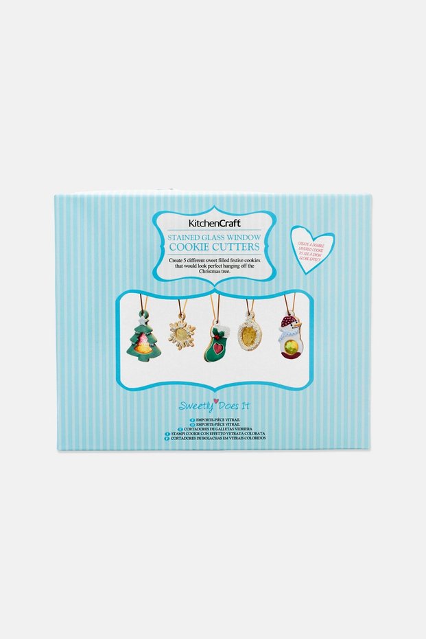 5 Pcs Festive Stained Glass Window Cutter, Multicolor