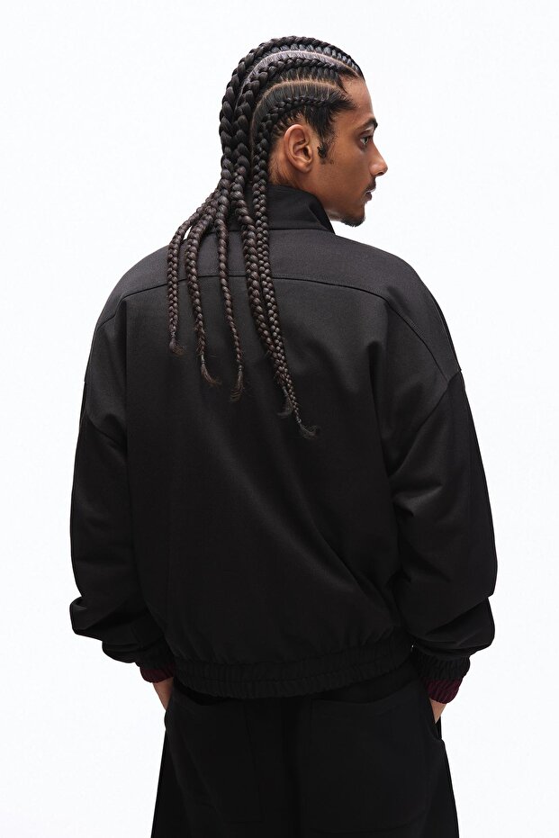 Fermuarlı baskılı sweatshirt - 2