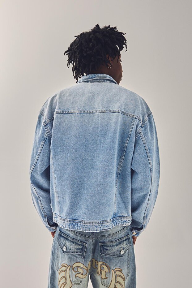 Denim ceket - 4