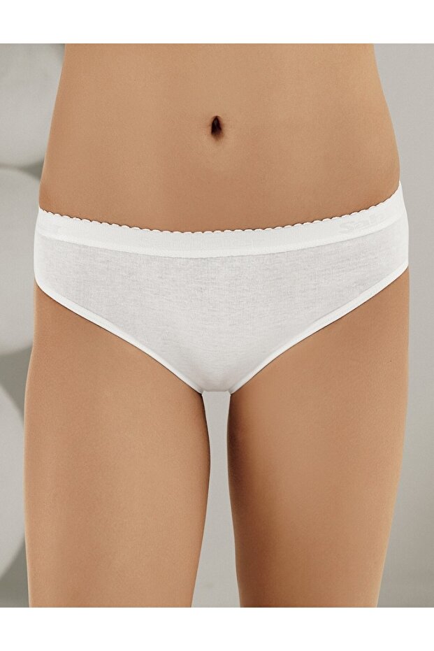 Women'S, 100% Cotton, Printed, Ribbed, 6-Piece Panties