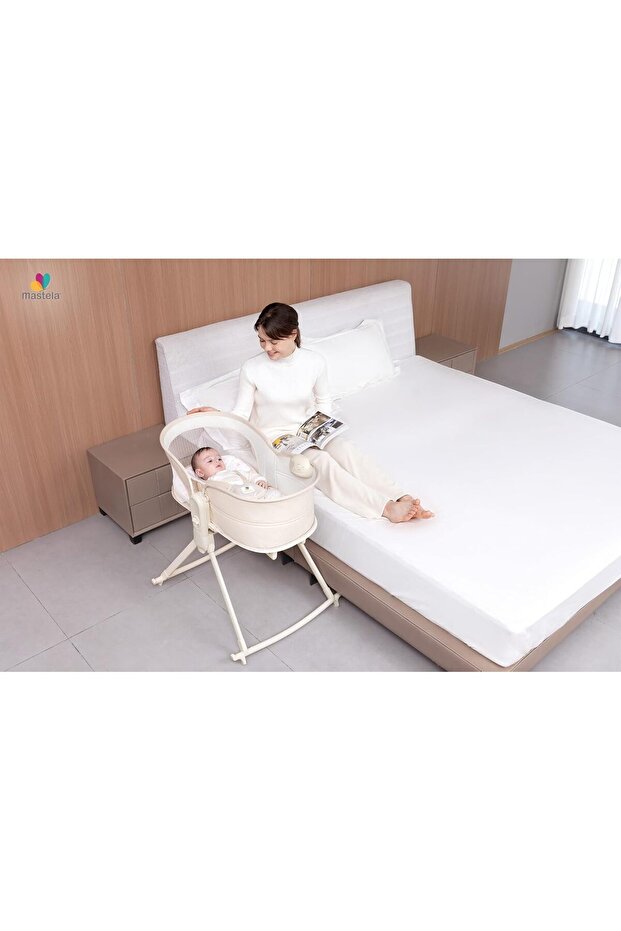 سرير أطفال بجانب السرير - 4