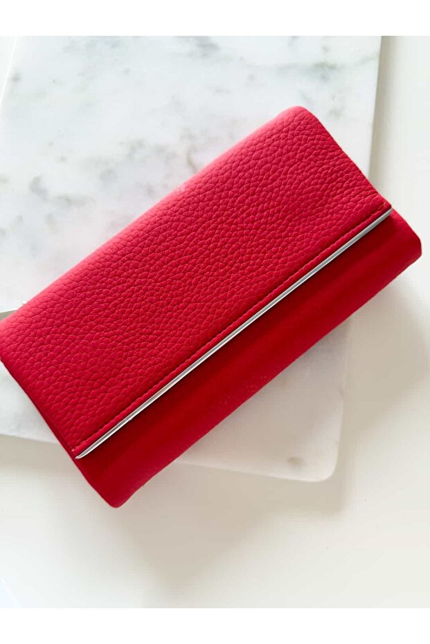 Metal Detail Soft Texture Large Wallet