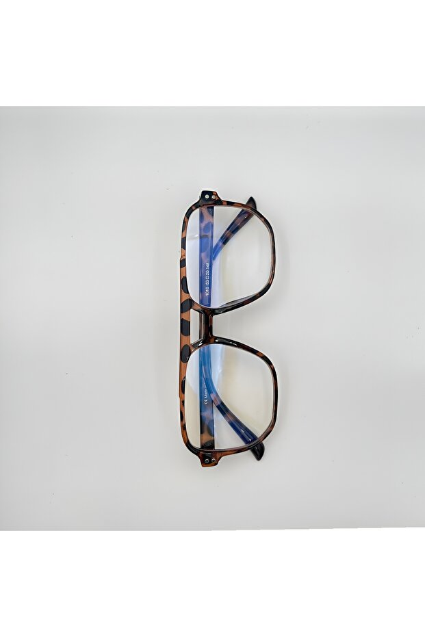 Rimbly Leopard Color Unisex Square Blue Light Protection Glasses | 53 Equestrian Trainers