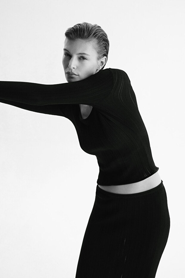 Lastik Örgülü Üst - 3