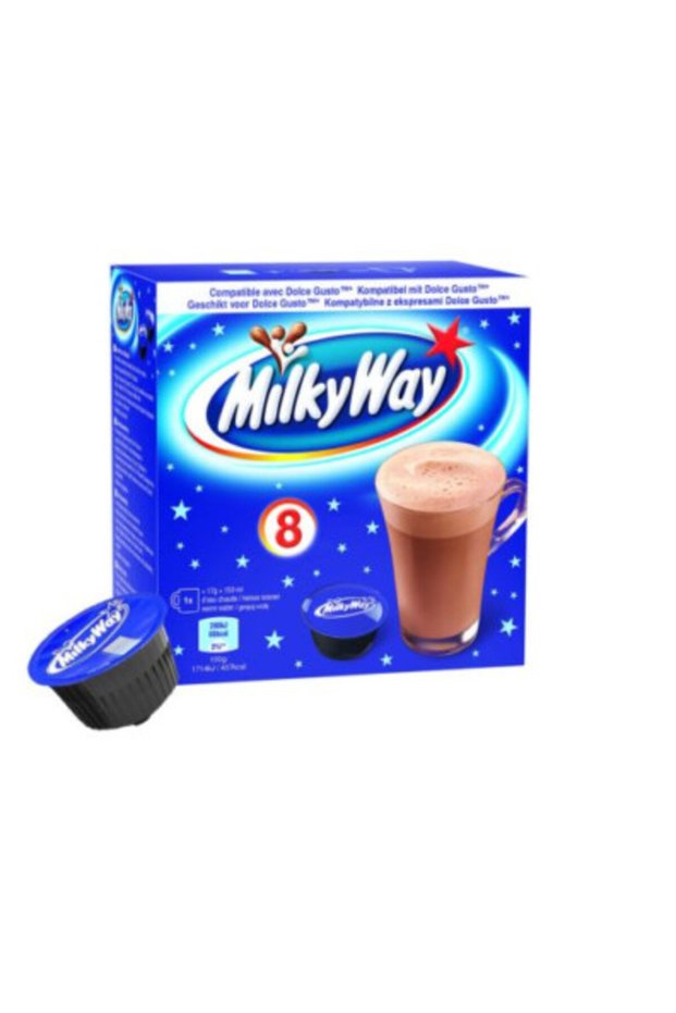 NESCAFE DOLCE GUSTO - MILKY WAY HOT CHOCOLATE CAPSULES - 8 PODS = 8 CUPS - MILK