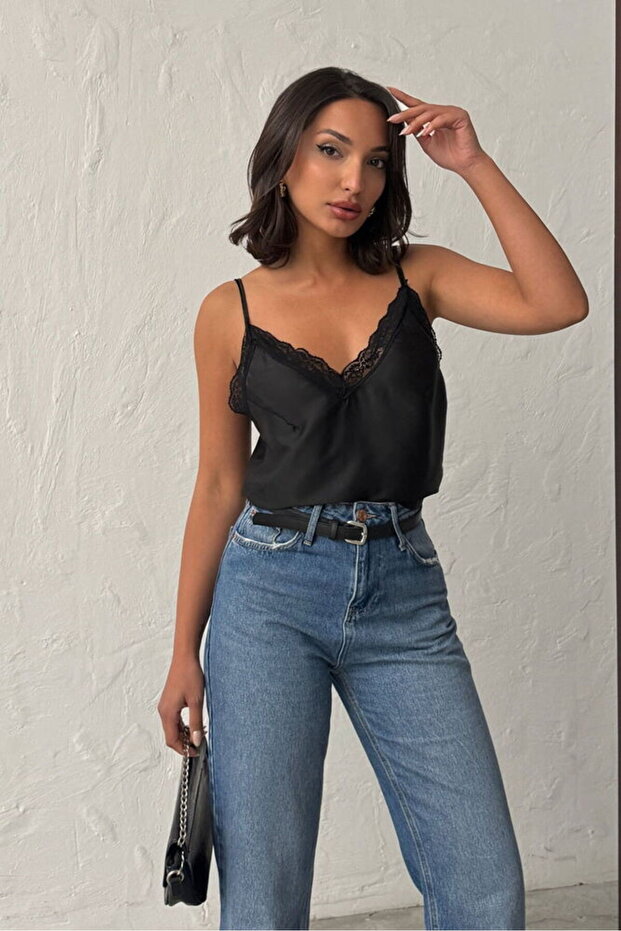 V YAKA DANTELLİ ATLET - 1