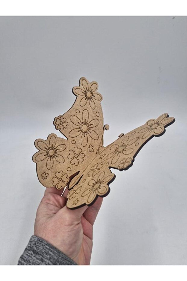10 Pieces Wooden Painting Butterfly Series Design C School DIY Activity Art 15 cm