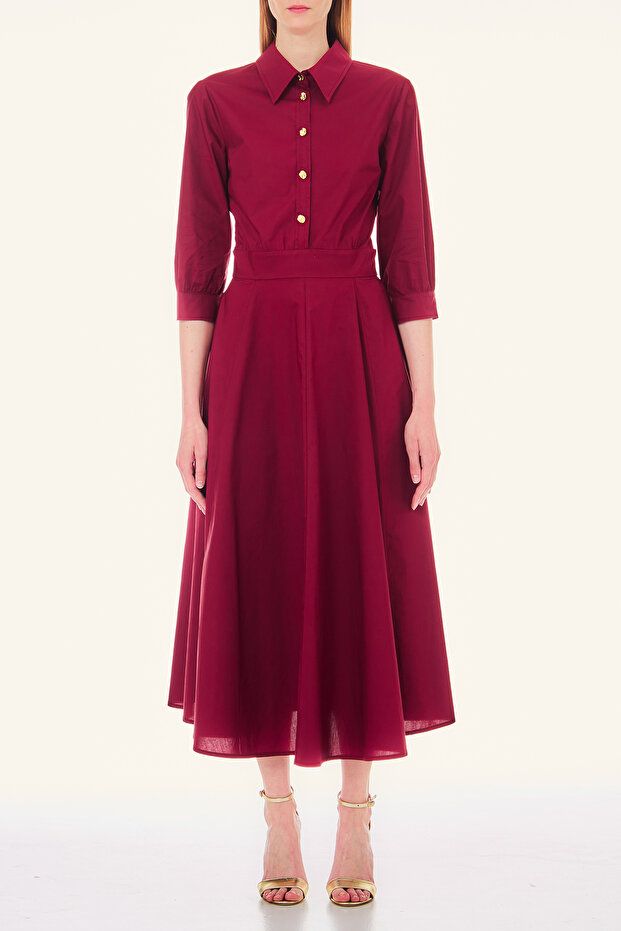 Bordo Elbise - 1