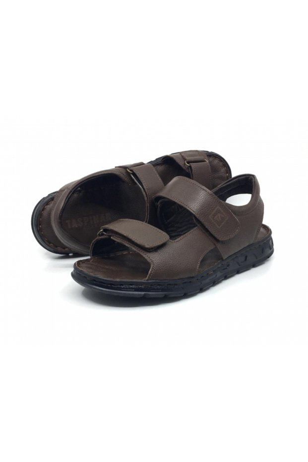 100% Genuine Leather Orthopedic Massage Men's Daily Summer Lightweight New Season Slippers-Sandals 40-45