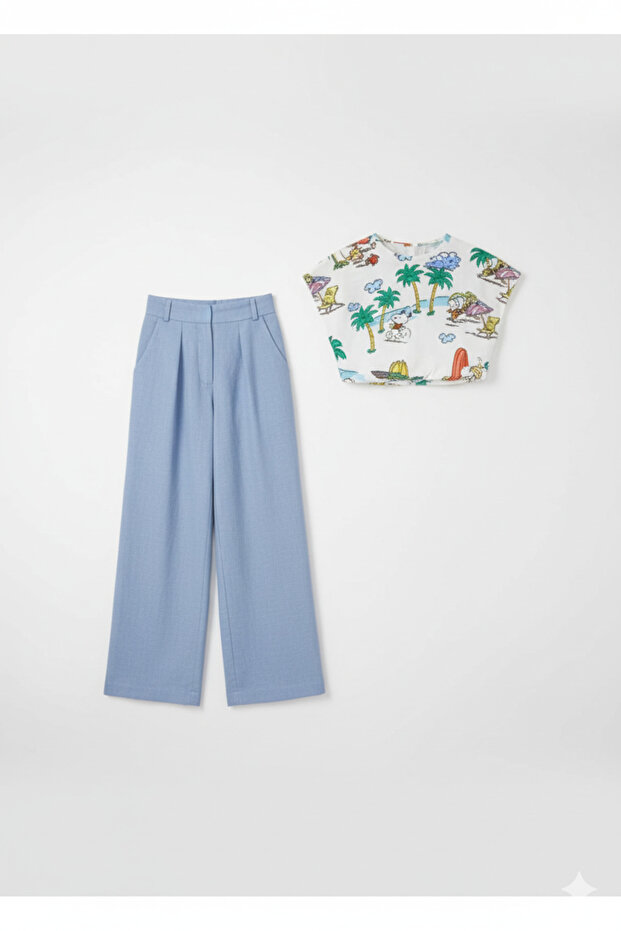 Girl's Trousers and Blouses Set