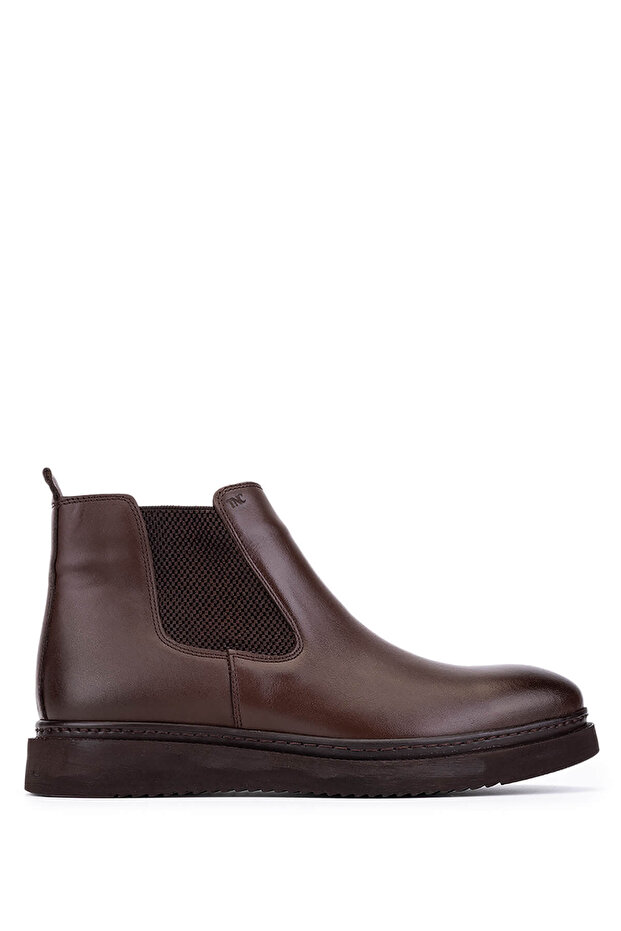 Men's Genuine Leather Brown Casual Boots