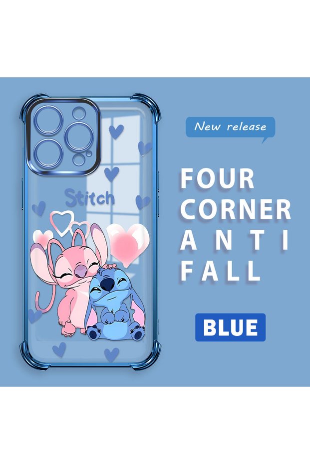 iPhone 15 Pro Compatible Transparent Back Four-Corner Reinforced Impact Protection Silicone Case