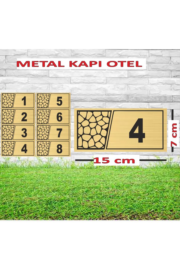 1-8 Hotel Door Number Apartment Floor Number Table Number with Tape on the Back