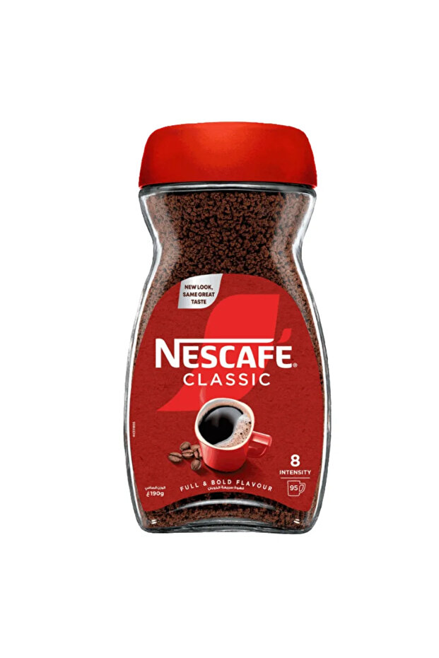 Classic Instant Coffee 8 Intensity With Full And Bold Flavor For Up To 95 Cups- 190gms