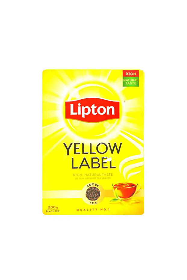 Yellow Label Rich Natural Taste Loose Black Tea- 200gms