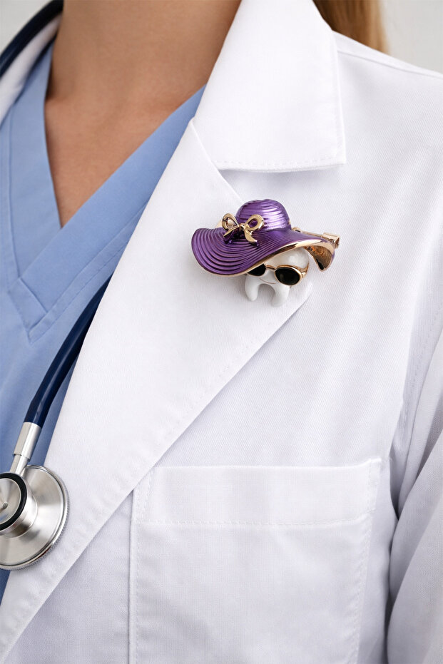 Mineli Sevimli Diş Broş (Ölçü:2 cm) - 1