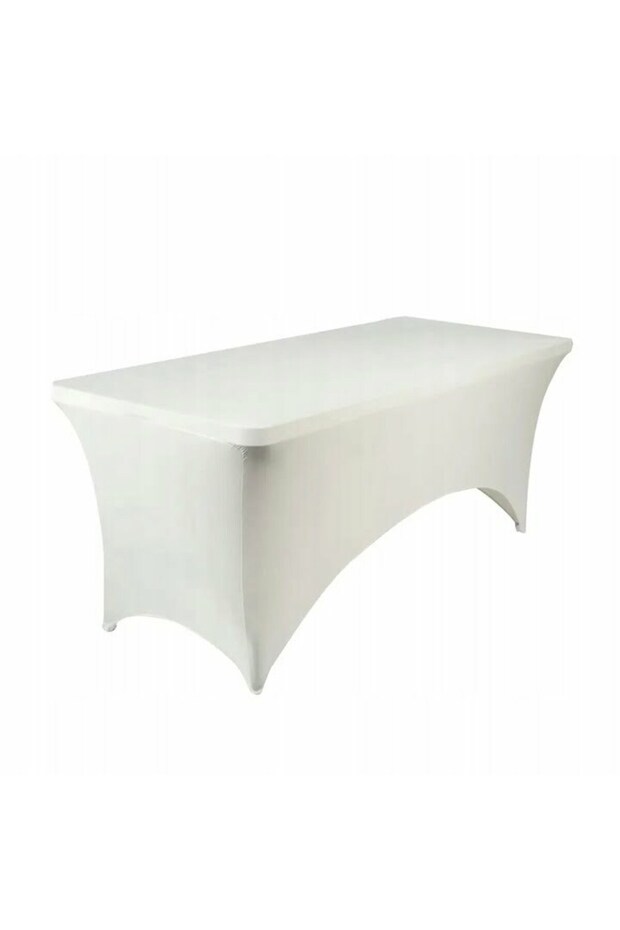 Rectangular Table Cover, 180 cm, White - 1