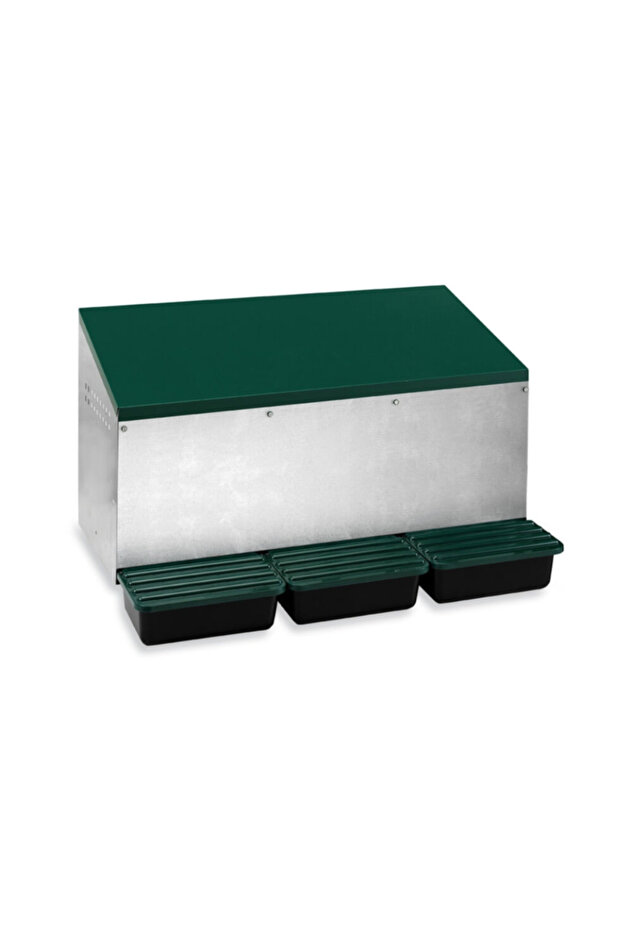 Cuibar pentru gaini cu 3 compartimente - 1