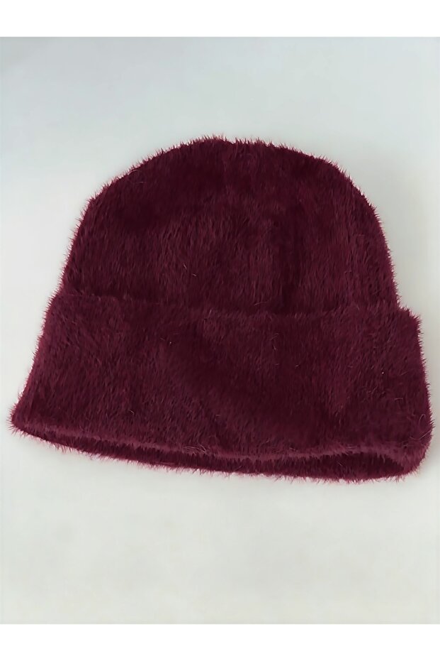 SOFT TOUCH DÜZ RENK BASİC TRİKO BORDO BERE - 3