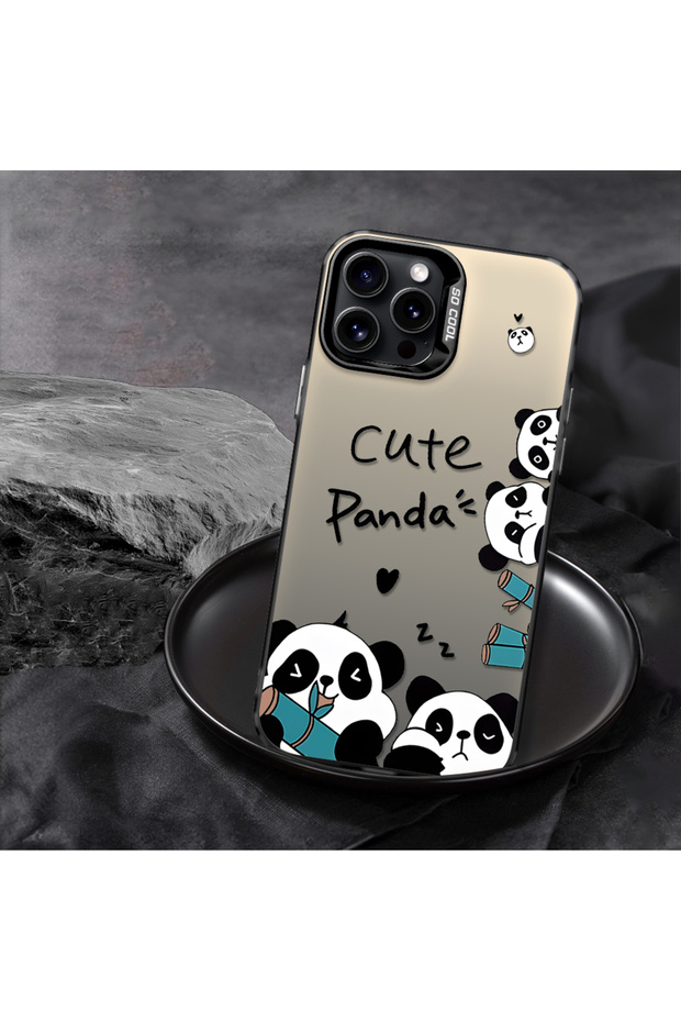 غطاء سيليكون نحيف مقاوم للصدمات بنمط الباندا متوافق مع هاتف Redmi Note 14S - 6