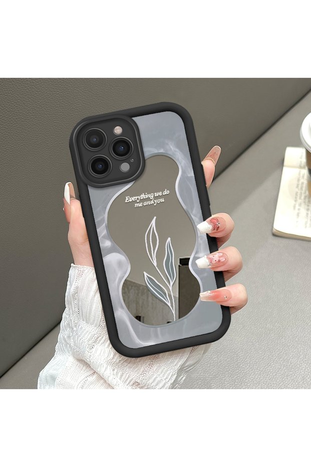 iPhone 14 Pro Max Compatible Bowknot Mirror Case Silicone Full Protection