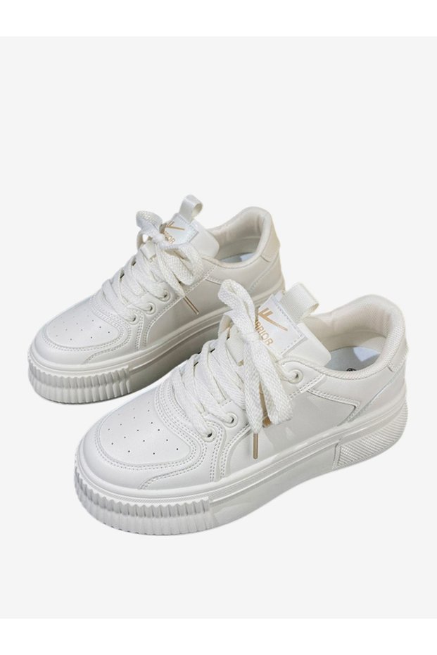 Women Lace Up Casual Sneakers
