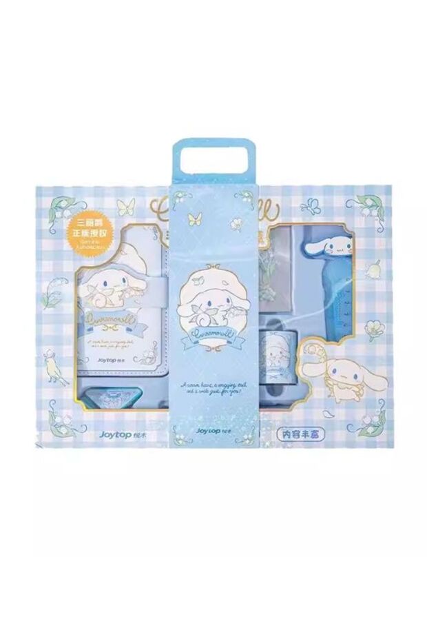 Cinnamoroll Blue Stationery Gift Set – School Supplies Kit with Case, Ruler & Accessories
