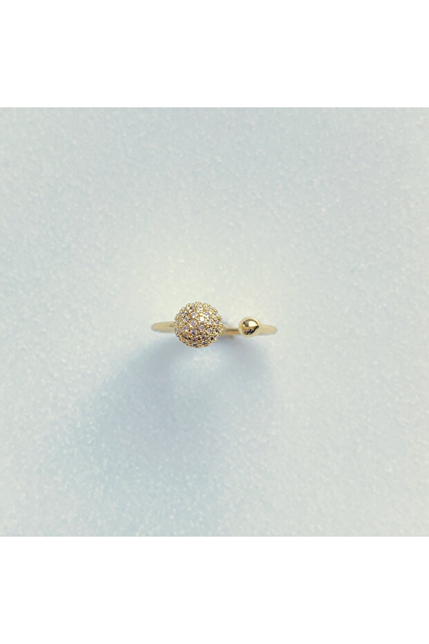 Double Ball Stone Ring - 3