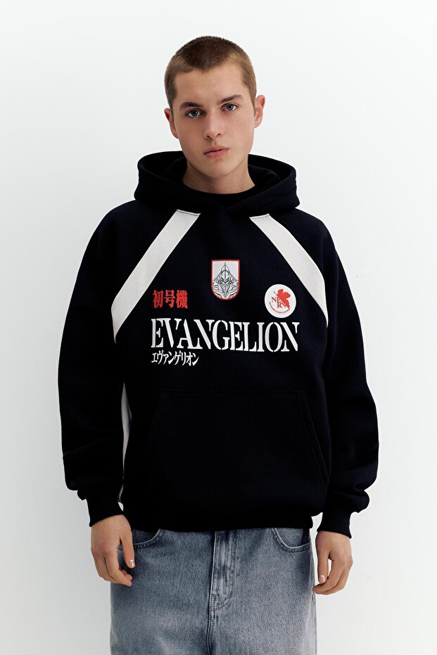 Evangelion kapüşonlu sweatshirt - 1
