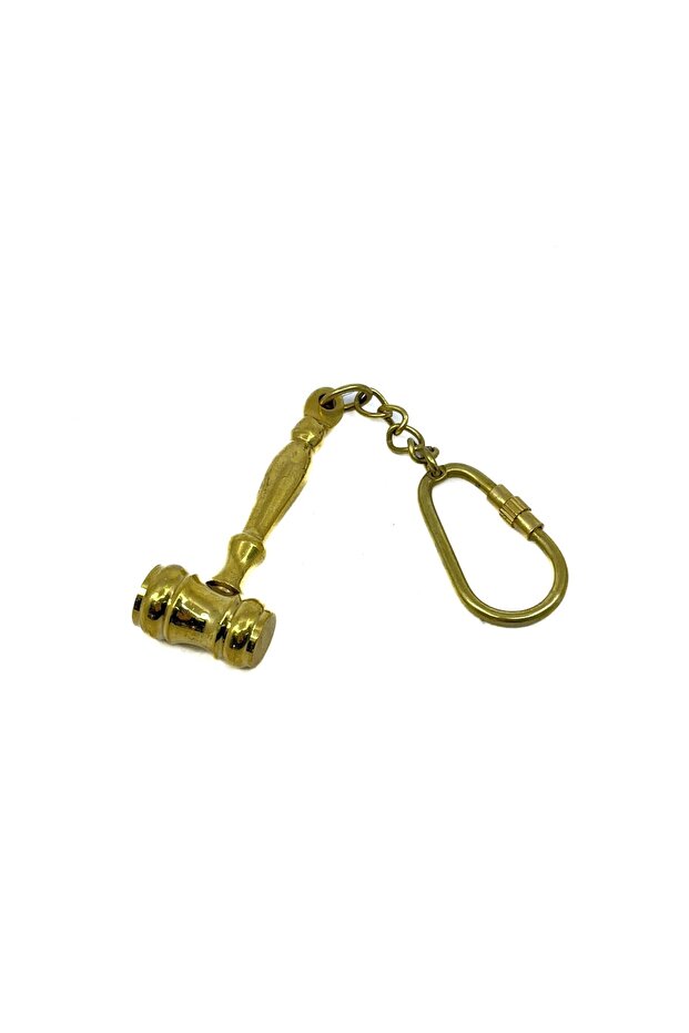 Brass Judge's Gavel Keychain – a Stylish and Durable Gift for Judges