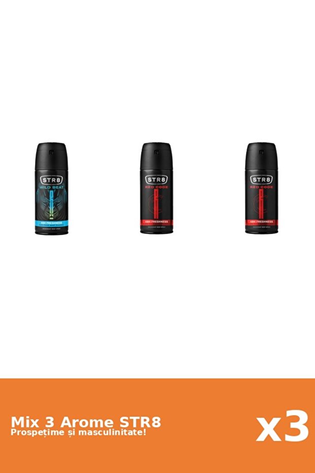 Set 3 Mix STR8: 2x Red Code, 1x Wild Beat - 1