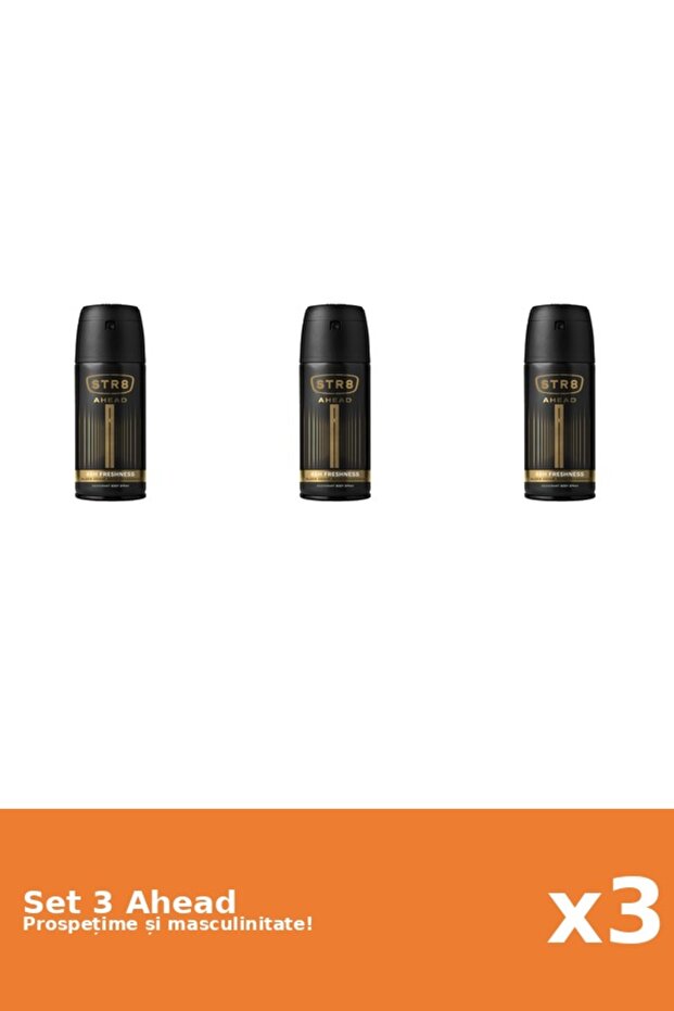 Set 3 Deodorant Spray Ahead, 150 ml