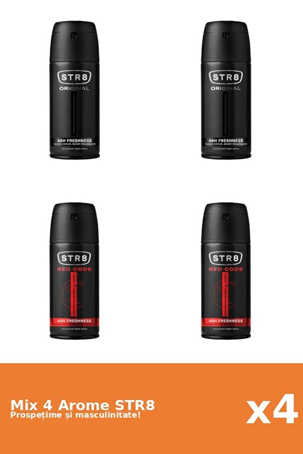 Set 4 Mix STR8: 2x Original, 2x Red Code - 1