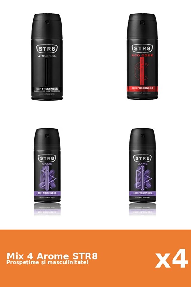 Set 4 Mix STR8: 2x Game, 1x Original, 1x Red Code - 1