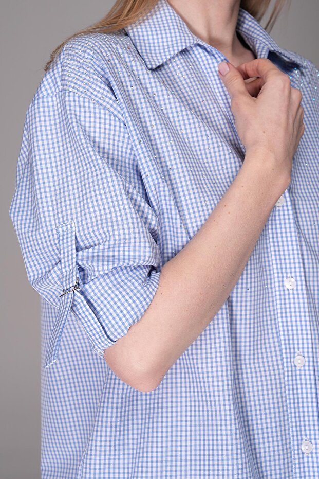 Ekose-Taşlı Gömlek - 2