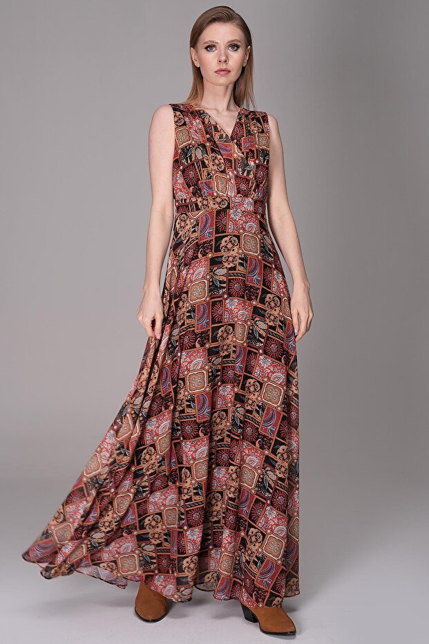 Uzun Şifon-Elbise - 1