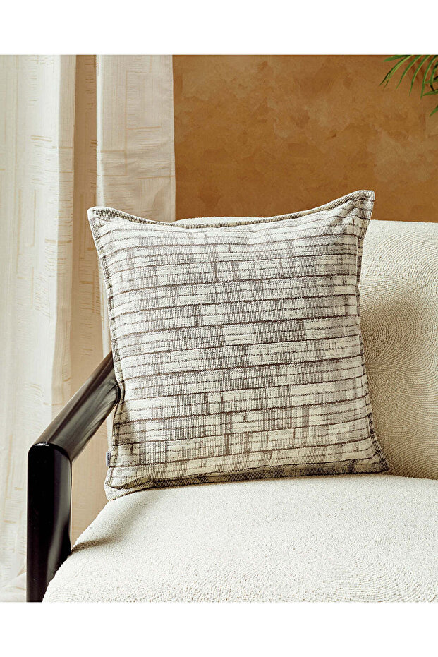 Grey Jacquard Cushion