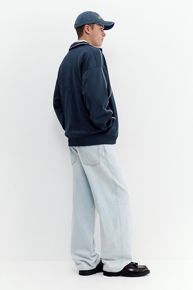 Fermuarlı nakışlı ceket - 5