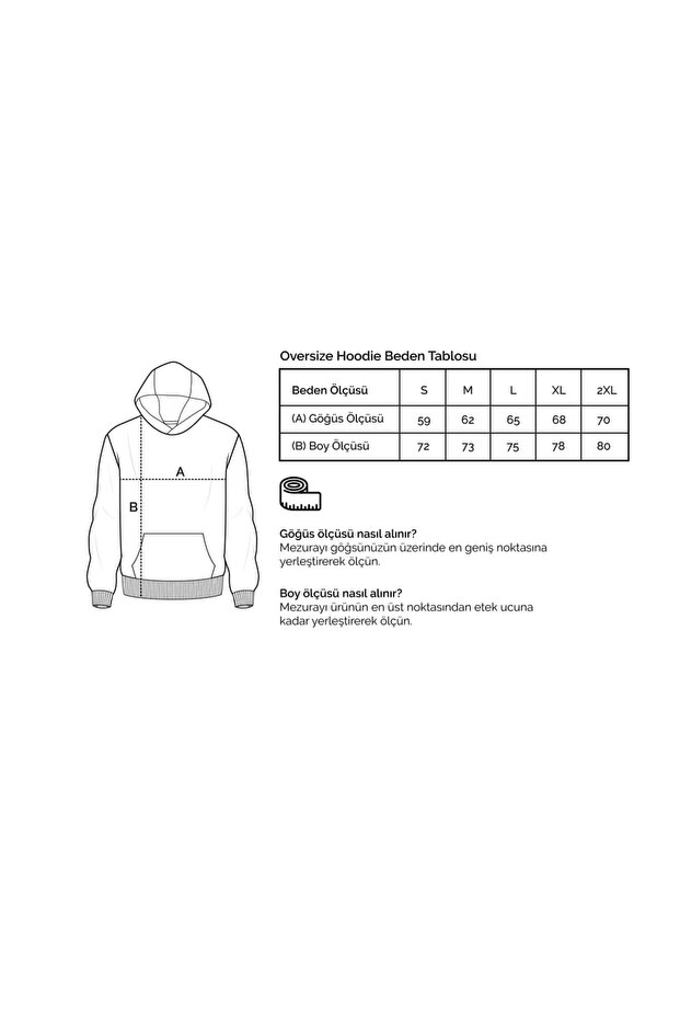 Basic Erkek Oversize Hoodie C107 - 3