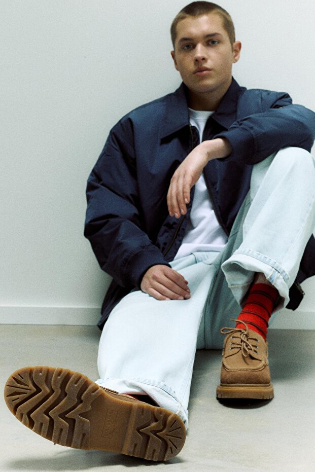 Hacimli deri tekne ayakkabısı - 1